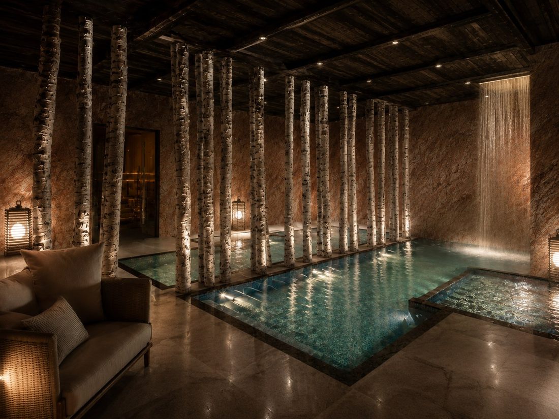 Le spa dans les bouleaux